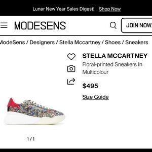 STELLA MCCARTNEY Floral-printed Women’s Sneakers In Multicolour